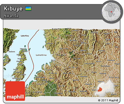 Satellite 3D Map of Kibuye