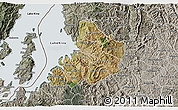 Satellite 3D Map of Kibuye, semi-desaturated