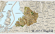 Satellite 3D Map of Kibuye, shaded relief outside
