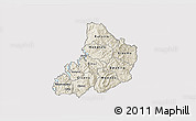 Shaded Relief 3D Map of Kibuye, cropped outside