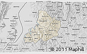 Shaded Relief 3D Map of Kibuye, desaturated