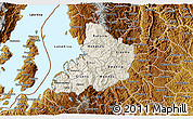 Shaded Relief 3D Map of Kibuye, physical outside