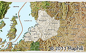 Shaded Relief 3D Map of Kibuye, satellite outside