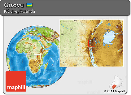 Physical Location Map of Gisovu