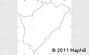 Blank Simple Map of Gisovu, cropped outside