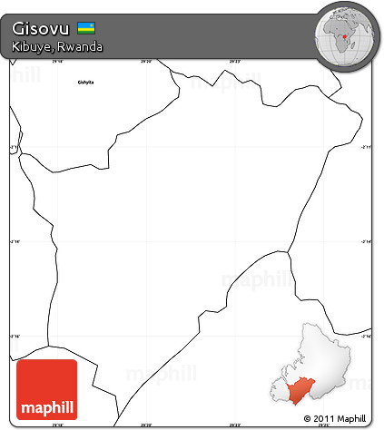 Blank Simple Map of Gisovu