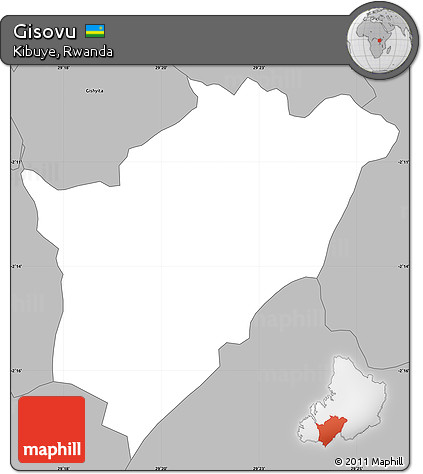 Gray Simple Map of Gisovu