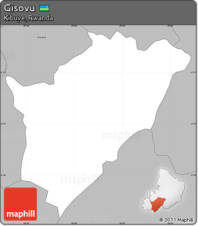 Gray Simple Map of Gisovu