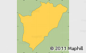 Savanna Style Simple Map of Gisovu, cropped outside