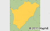 Savanna Style Simple Map of Gisovu