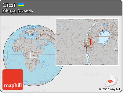 Gray Location Map of Gitsi