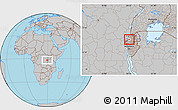 Gray Location Map of Gitsi, highlighted parent region