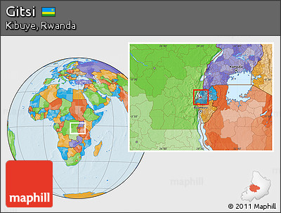 Political Location Map of Gitsi