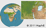 Satellite Location Map of Gitsi