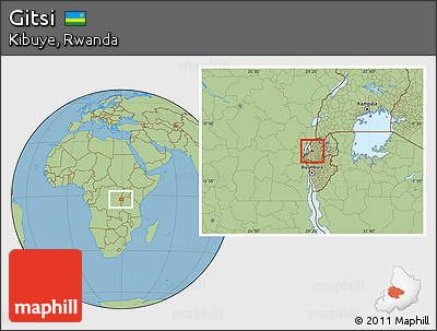 Savanna Style Location Map of Gitsi