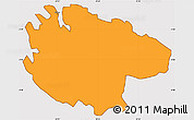 Political Simple Map of Gitsi, cropped outside