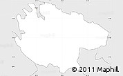 Silver Style Simple Map of Gitsi
