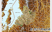 Satellite Map of Kibuye, physical outside