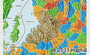 Satellite Map of Kibuye, political outside
