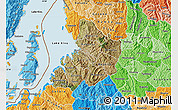 Satellite Map of Kibuye, political shades outside
