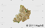 Satellite Map of Kibuye, single color outside