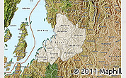 Shaded Relief Map of Kibuye, satellite outside