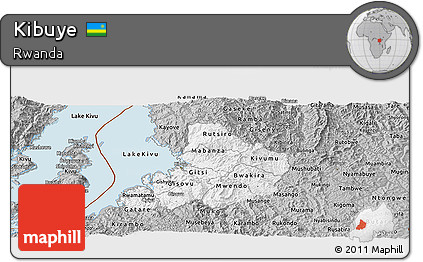 Gray Panoramic Map of Kibuye
