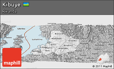 Gray Panoramic Map of Kibuye