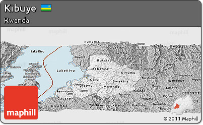 Gray Panoramic Map of Kibuye