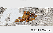 Physical Panoramic Map of Kibuye, lighten, semi-desaturated