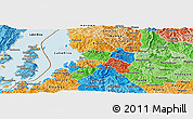 Political Panoramic Map of Kibuye, political shades outside