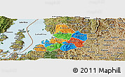 Political Panoramic Map of Kibuye, satellite outside