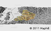 Satellite Panoramic Map of Kibuye, desaturated