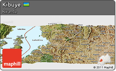 Satellite Panoramic Map of Kibuye