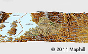Satellite Panoramic Map of Kibuye, physical outside