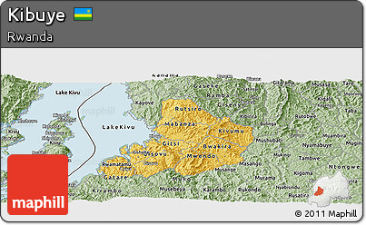 Savanna Style Panoramic Map of Kibuye
