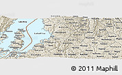 Shaded Relief Panoramic Map of Kibuye