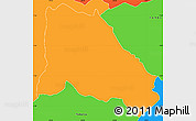 Political Simple Map of Rutsiro