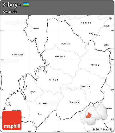 Blank Simple Map of Kibuye