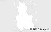 Silver Style Simple Map of Gashora