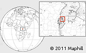 Blank Location Map of Gikomero