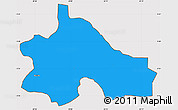 Political Simple Map of Gikomero, cropped outside