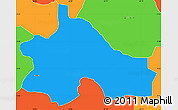 Political Simple Map of Gikomero