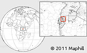 Blank Location Map of Gikoro
