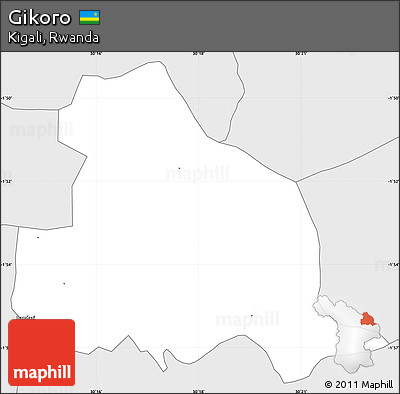 Silver Style Simple Map of Gikoro