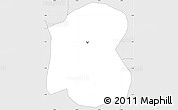Silver Style Simple Map of Nyarugenge