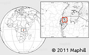 Blank Location Map of Rubungo