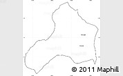 Blank Simple Map of Rushashi, cropped outside