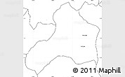 Blank Simple Map of Rushashi
