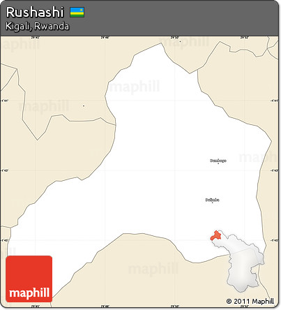 Classic Style Simple Map of Rushashi
